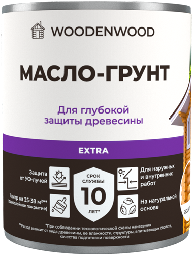 Масло-грунт для глубокой защиты древесины Extra